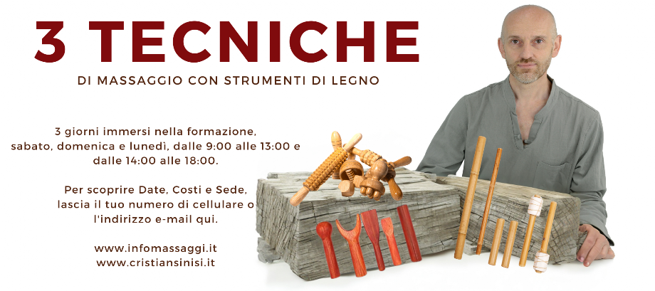 3 TECNICHE DI MASSAGGIO CON STRUMENTI LEGNO - CRISTIAN SINISI